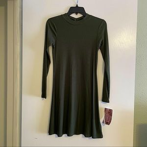 Hunter Green Ribbed Dress (NWT)
